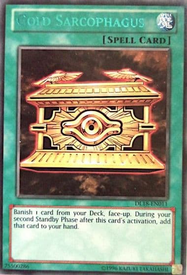 Gold Sarcophagus Green Duelist League Promo Yu-Gi-Oh! card