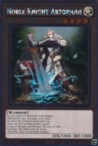 Noble Knight Artorigus Noble Knights of the Round Table Box Set Yu-Gi-Oh! card