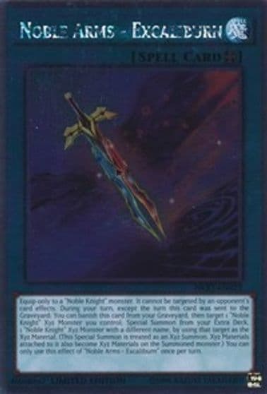 Noble Arms Excaliburn Noble Knights of the Round Table Box Set Yu-Gi-Oh! card