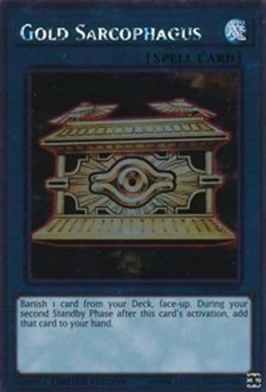 Gold Sarcophagus Noble Knights of the Round Table Box Set Yu-Gi-Oh! card
