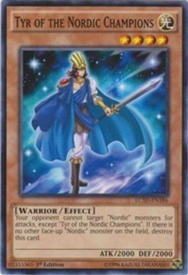 Tyr of the Nordic Champions Legendary Collection 5D's Yu-Gi-Oh! card