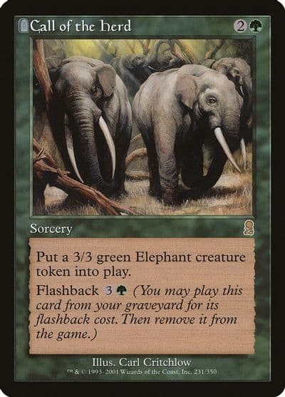 Call of the Herd Odyssey Magic card