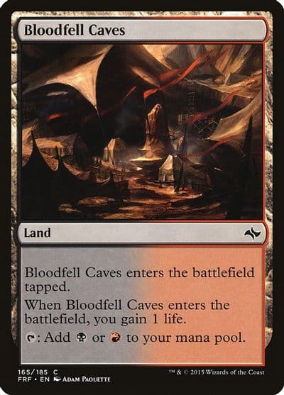 Bloodfell Caves Fate Reforged Magic card