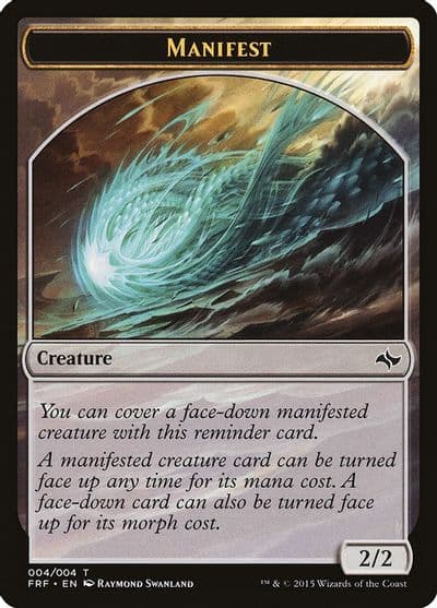 Manifest Token Fate Reforged Magic card