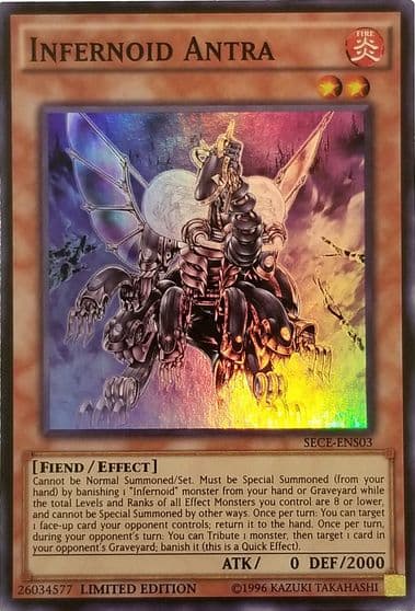 Infernoid Antra SE Secrets of Eternity Yu-Gi-Oh! card