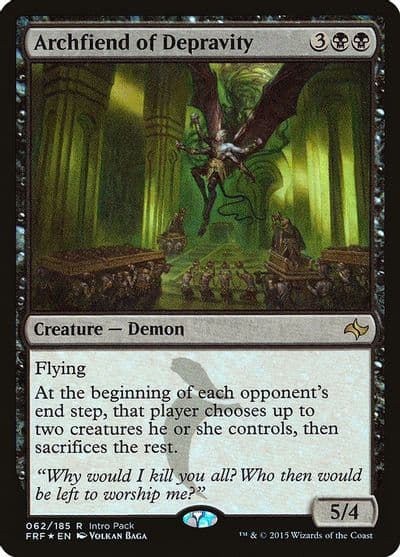 Archfiend of Depravity Unique and Miscellaneous Promos Magic card