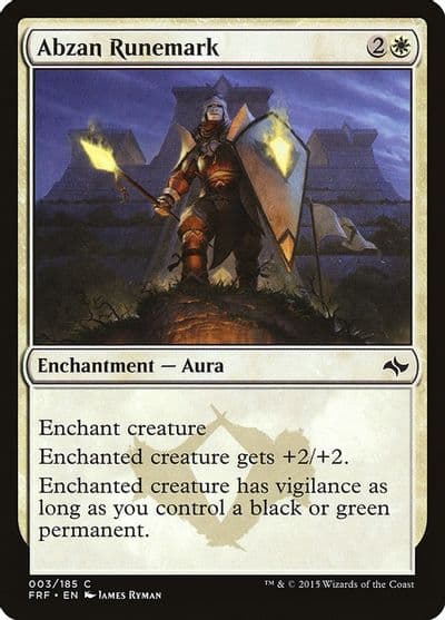 Abzan Runemark Fate Reforged Magic card