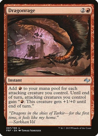 Dragonrage Fate Reforged Magic card