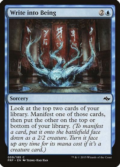 Write into Being Fate Reforged Magic card