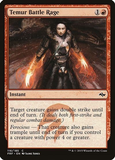 Temur Battle Rage Fate Reforged Magic card