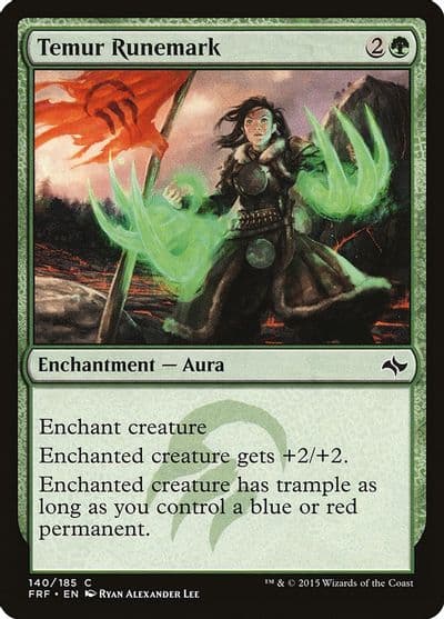 Temur Runemark Fate Reforged Magic card