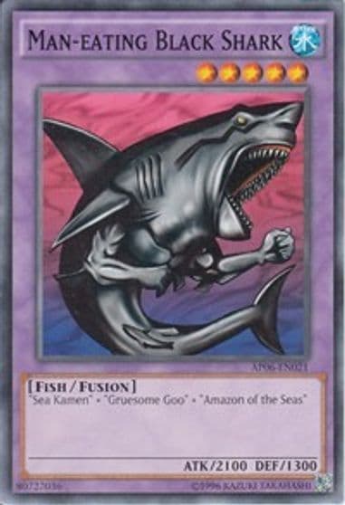 Man eating Black Shark Astral Pack 6 Yu-Gi-Oh! card