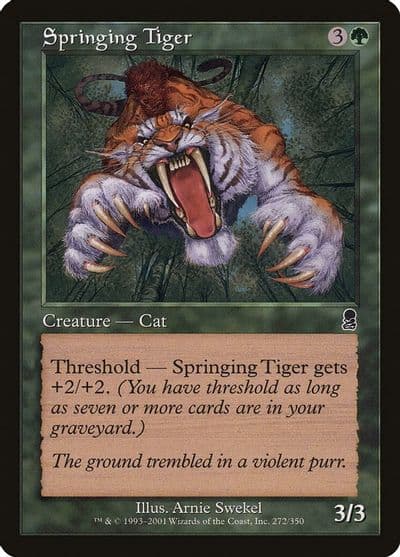 Springing Tiger Odyssey Magic card