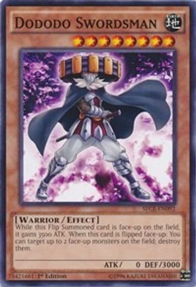 Dododo Swordsman Secrets of Eternity Yu-Gi-Oh! card