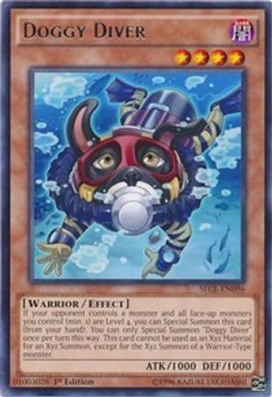 Doggy Diver Secrets of Eternity Yu-Gi-Oh! card