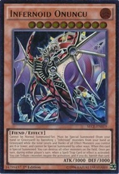Infernoid Onuncu UTR Secrets of Eternity Yu-Gi-Oh! card