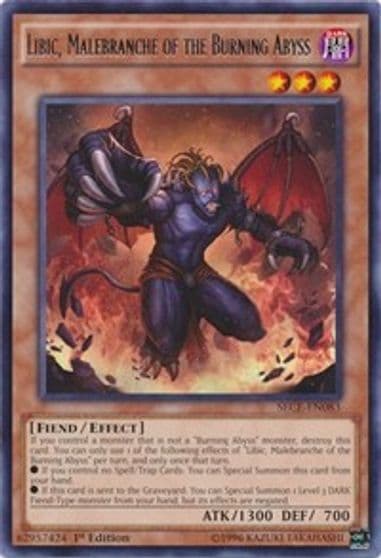 Libic Malebranche of the Burning Abyss Secrets of Eternity Yu-Gi-Oh! card