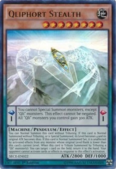 Qliphort Stealth Secrets of Eternity Yu-Gi-Oh! card