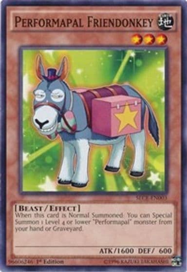 Performapal Friendonkey Secrets of Eternity Yu-Gi-Oh! card