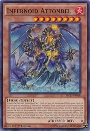 Infernoid Attondel Secrets of Eternity Yu-Gi-Oh! card