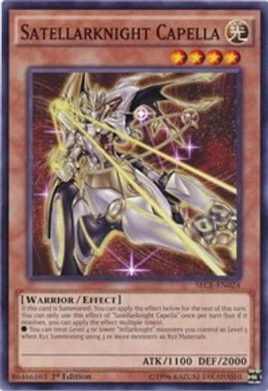 Satellarknight Capella Secrets of Eternity Yu-Gi-Oh! card