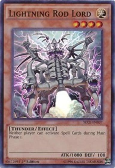 Lightning Rod Lord Secrets of Eternity Yu-Gi-Oh! card