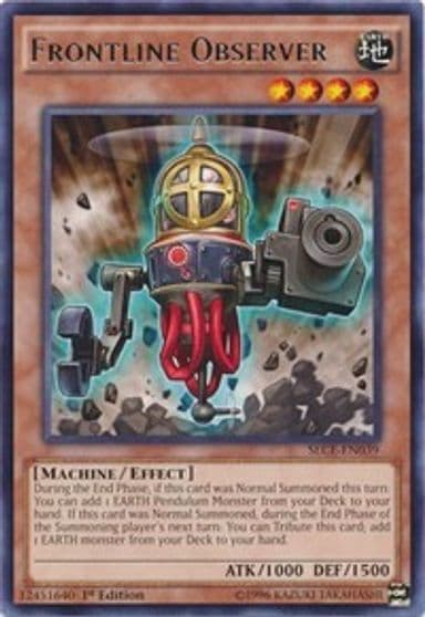 Frontline Observer Secrets of Eternity Yu-Gi-Oh! card