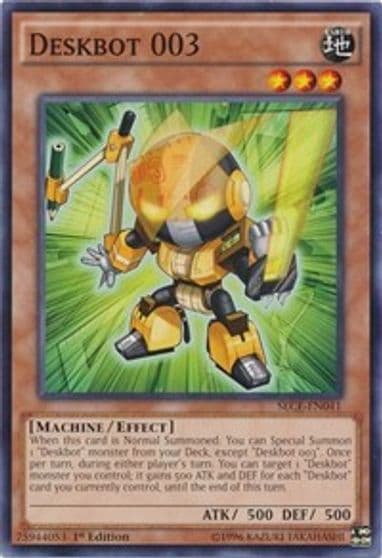 Deskbot 003 Secrets of Eternity Yu-Gi-Oh! card
