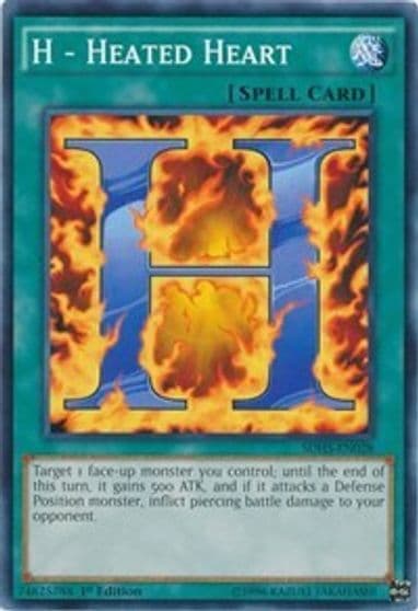 H Heated Heart Structure Deck: HERO Strike Yu-Gi-Oh! card