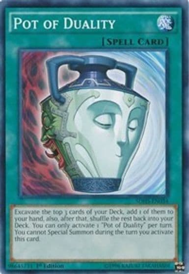 Pot of Duality Structure Deck: HERO Strike Yu-Gi-Oh! card