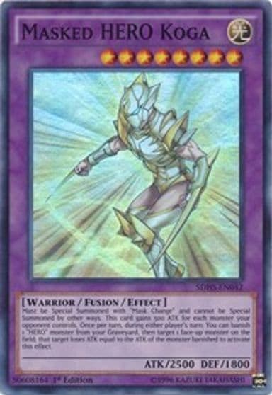 Masked HERO Koga Structure Deck: HERO Strike Yu-Gi-Oh! card