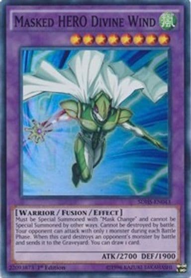 Masked HERO Divine Wind Structure Deck: HERO Strike Yu-Gi-Oh! card