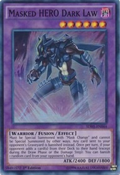 Masked HERO Dark Law Structure Deck: HERO Strike Yu-Gi-Oh! card