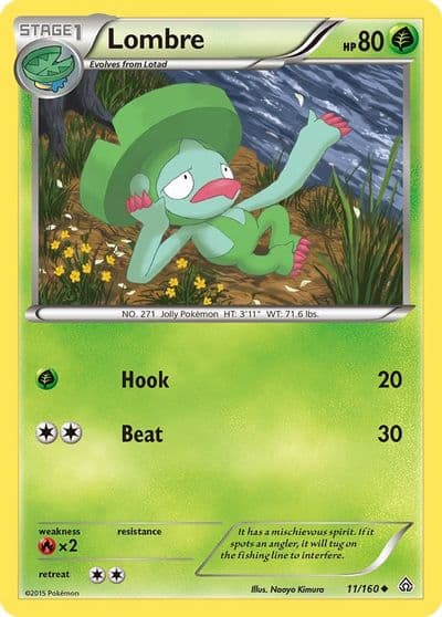 Lombre XY - Primal Clash Pokemon card