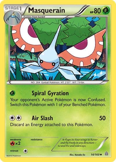 Masquerain XY - Primal Clash Pokemon card