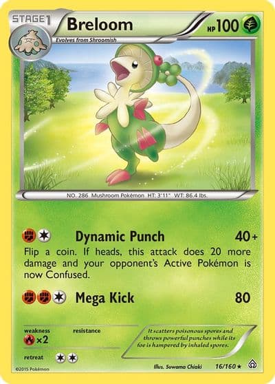Breloom XY - Primal Clash Pokemon card