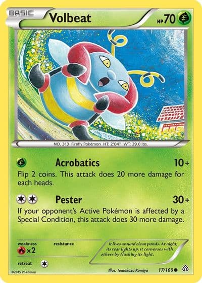 Volbeat XY - Primal Clash Pokemon card