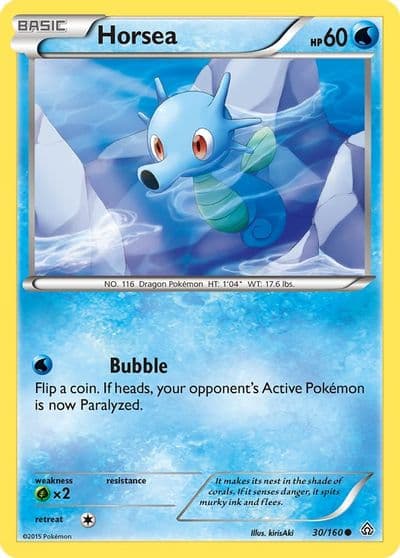 Horsea XY - Primal Clash Pokemon card