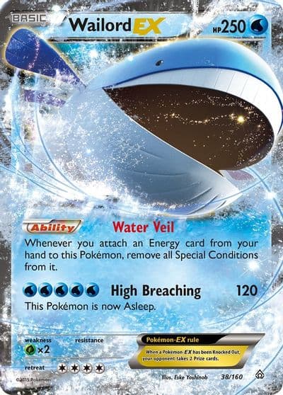 Wailord EX XY - Primal Clash Pokemon card