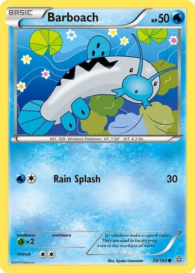 Barboach XY - Primal Clash Pokemon card