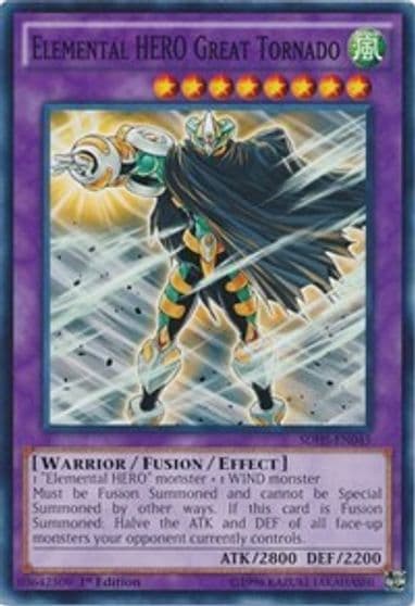 Elemental HERO Great Tornado Structure Deck: HERO Strike Yu-Gi-Oh! card
