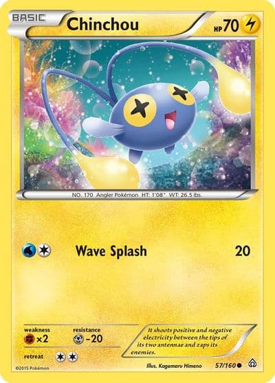Chinchou XY - Primal Clash Pokemon card