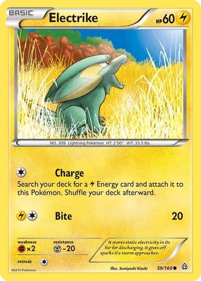 Electrike XY - Primal Clash Pokemon card