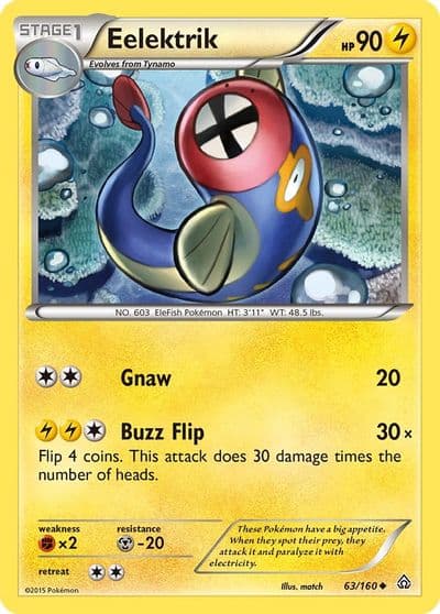 Eelektrik XY - Primal Clash Pokemon card