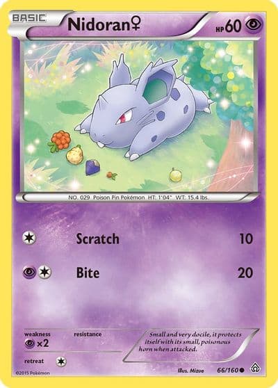 Nidoran (F) XY - Primal Clash Pokemon card