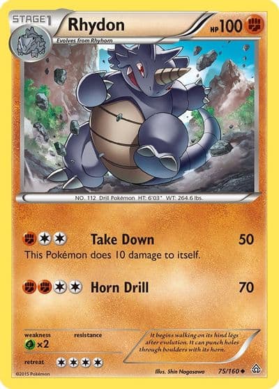 Rhydon XY - Primal Clash Pokemon card