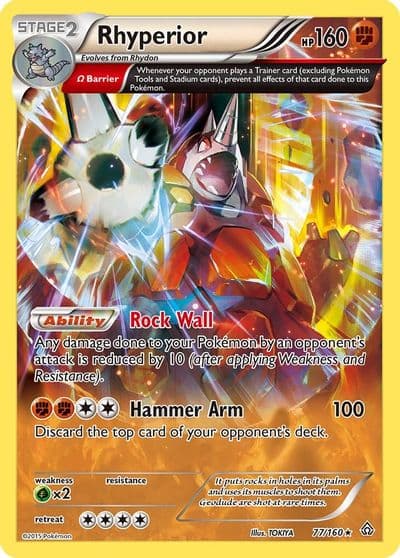Rhyperior (Omega) XY - Primal Clash Pokemon card