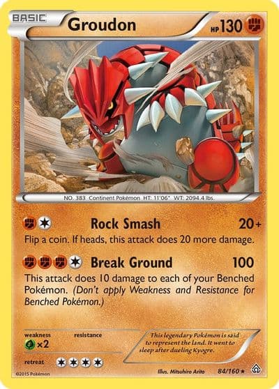 Groudon XY - Primal Clash Pokemon card