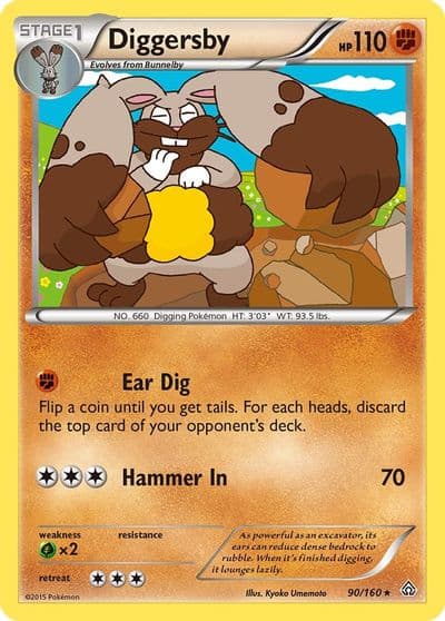 Diggersby XY - Primal Clash Pokemon card