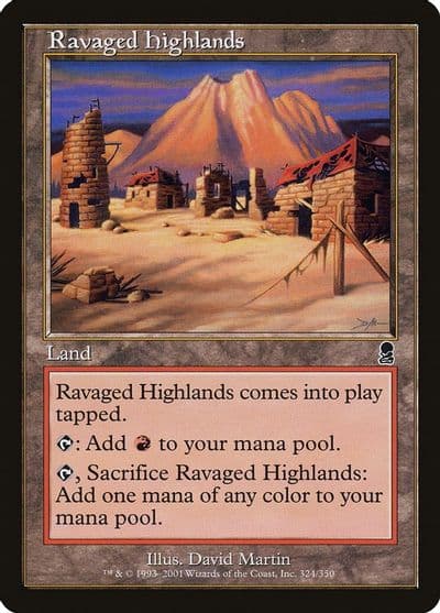 Ravaged Highlands Odyssey Magic card